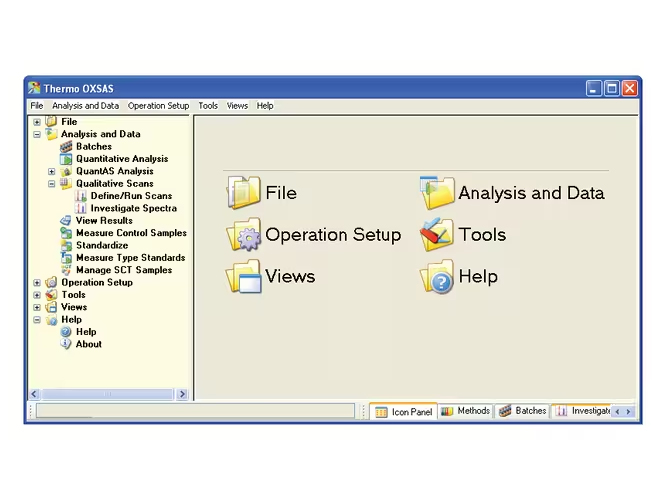 OXSAS ™  Direct reading spectroscopic analysis software
